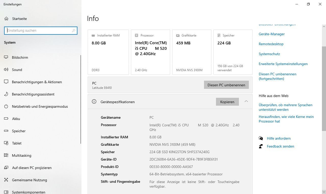 Dell Notebook: Dell Latitude 6400 Laptop mit Tasche – Usato da Hubersdorf venduto da Gewonnen 1