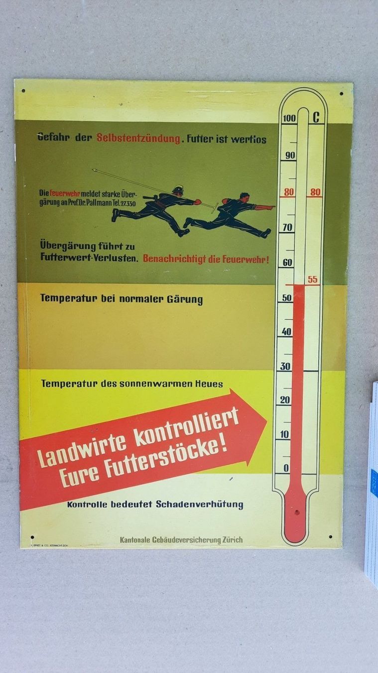 Schilder: GVZ Bauer Versicherung Heu Blech Schild – Gebraucht aus Hedingen von Zwackul 2