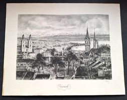 Lithografie von Zürich, Maag