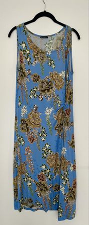 Beldona Sommerkleid, Grösse L, blau mit Blumenmuster💐