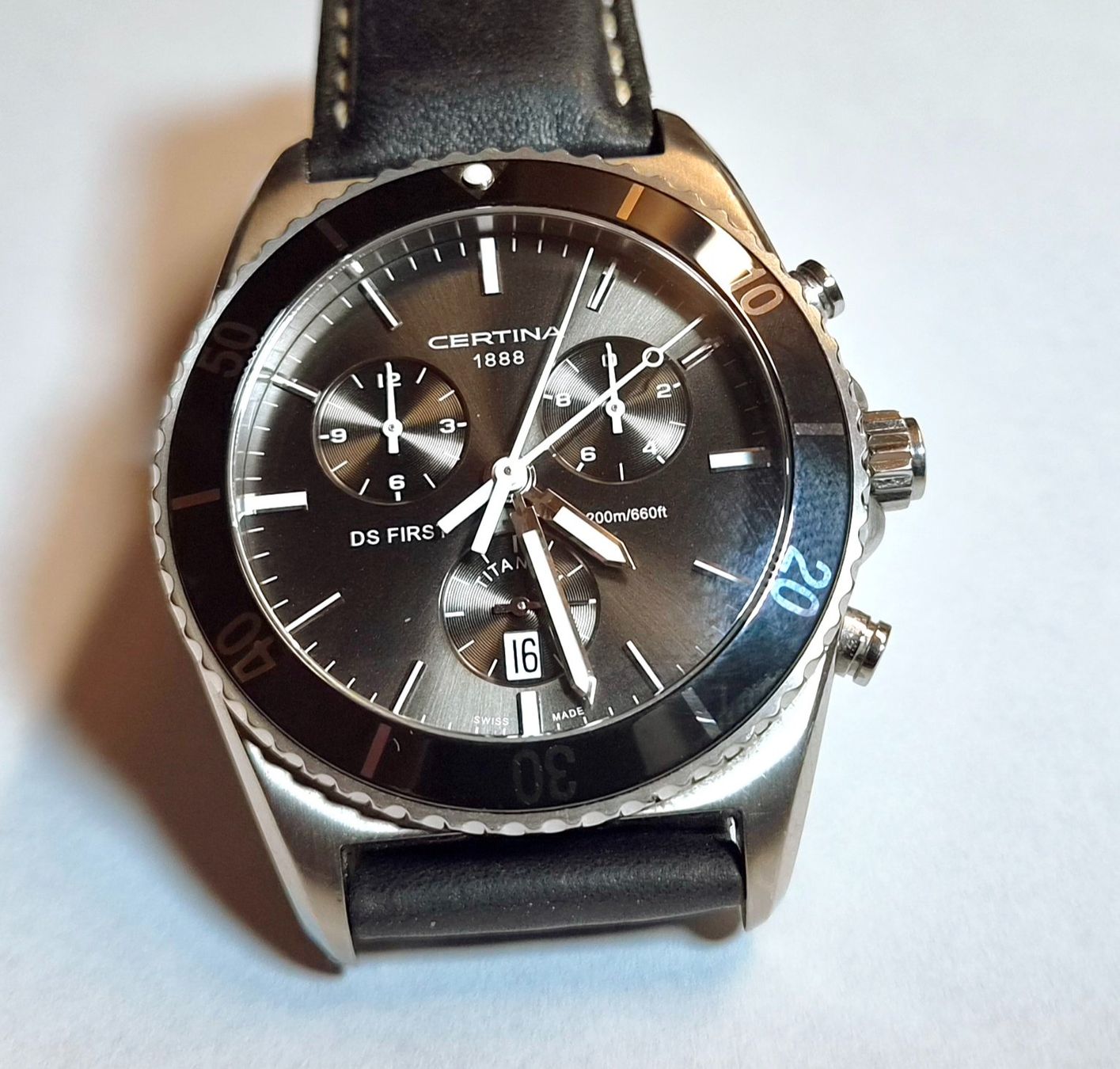Certina Uhren: Certina DS First Titanium Chrono Uhr . – Gebraucht aus Madiswil von Willys4 8