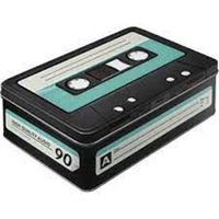 Blech Vorratsdose - RETRO CASSETTE-flach