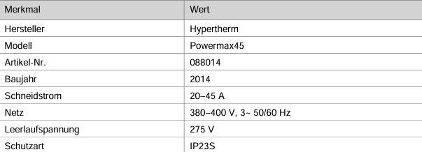 Alle Maschinen: Hypertherm Powermax45 XP Plasmaschneidgerät Occasion – Gebraucht aus Samstagern von ver_gh56 4