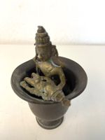 Messing Votivbecher Ritualgefäss H 13 cm (Nepal, c. 1950–80)
