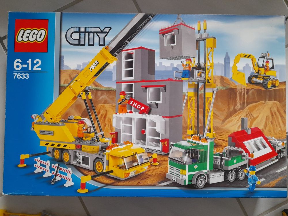 Lego City 7633, Baustelle, Kran, Lastwagen (Gebraucht) in Eiken für CHF ...