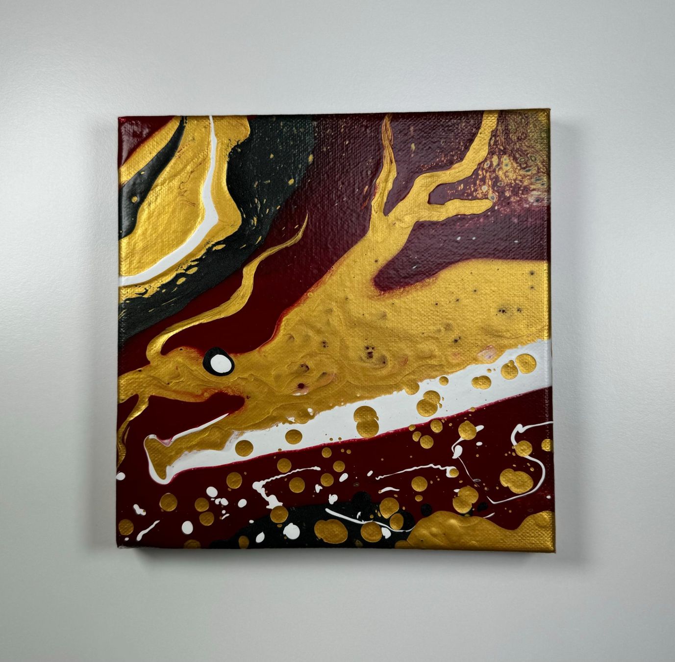 Dipinti: Acryl-Flüssigmalerei, quadratisch – Usato da Schlieren venduto da MayaSheng1983