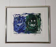 Rolf Knie "Zwei Tiger" Serigraphie, handsigniert