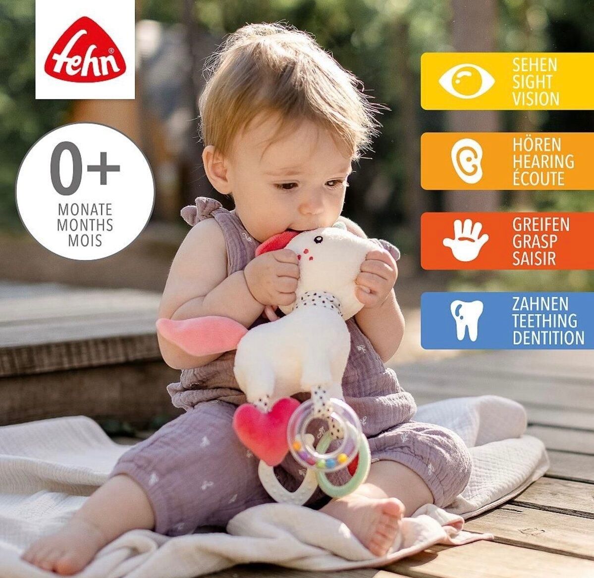 Giocattoli: Fehn Activity-Einhorn mit Ring bunt – Nuovo e nell'imballaggio originale da Basel venduto da Seifehuesli 7