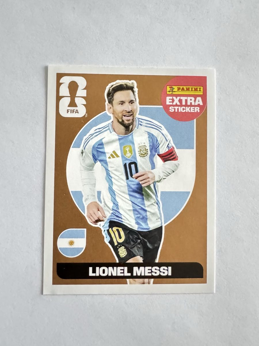 Panini Carte collezionabili: Extra Sticker Panini - LIONEL MESSI – Nuovo e nell'imballaggio originale da Bassecourt venduto da Eagle1903