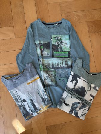 Lot de 3 T-shirts manche longues -  taille 146/152