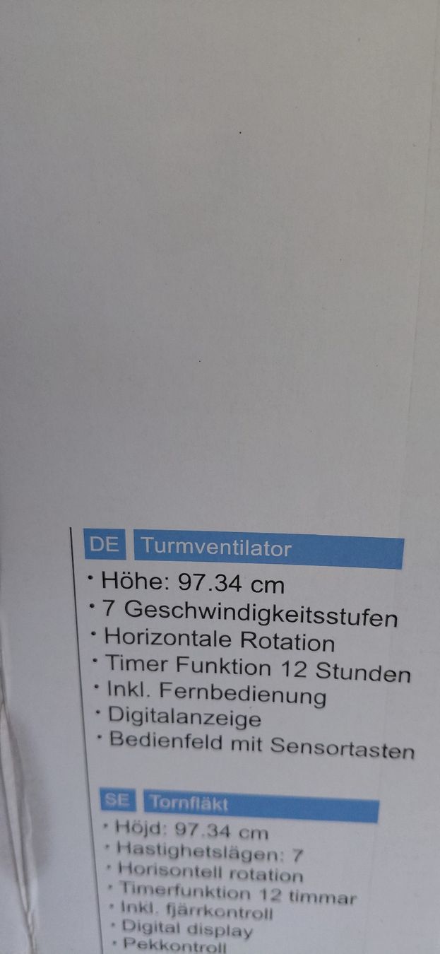 Ventilatori: Turmventilator, wenig gebraucht – Usato da Zeiningen venduto da Efifi 3