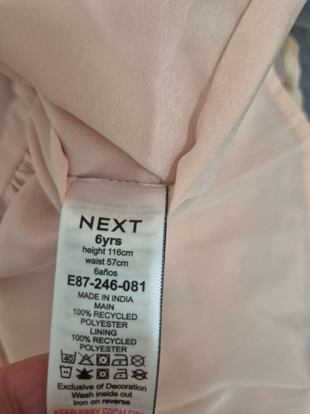 Next Vestiti & Gonne: Schickes Sommerkleid von Next, Gr. 116 – Usato da Basel venduto da Misoppe 3