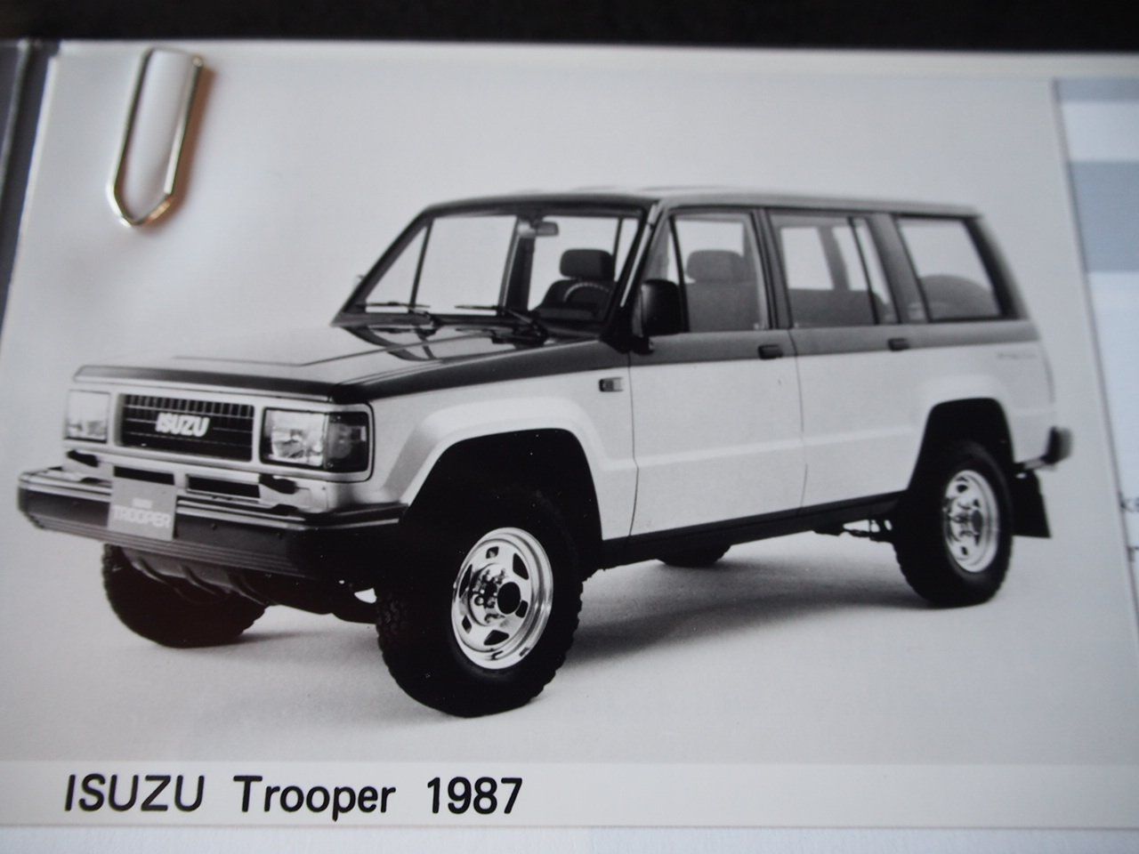 Isuzu Documenti: ISUZU Pressemappe 1987 – Usato da Zofingen venduto da sosalinos01 1