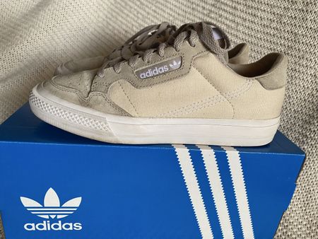 Adidas Continental 40 Beige en toile