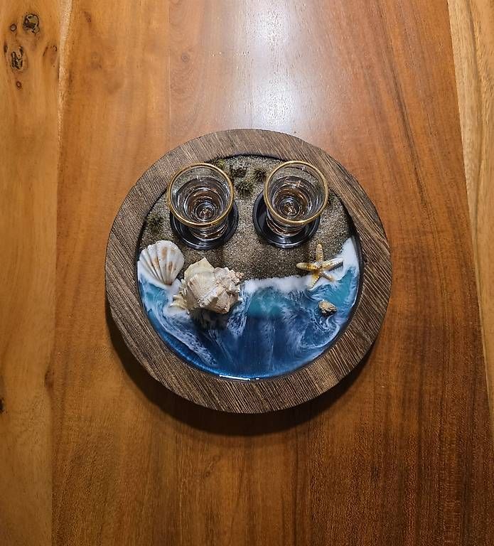 Tutte le decorazioni: Epoxidharz Shotgläser 2er Set Ocean – Usato da kloten venduto da Hoeni1990