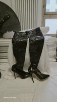 Jimmy Choo Overknee Stiefel Echtleder – Schwarz – Gr.40