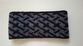 Handgestricktes Stirnband zum wenden, beidseitig tragbar