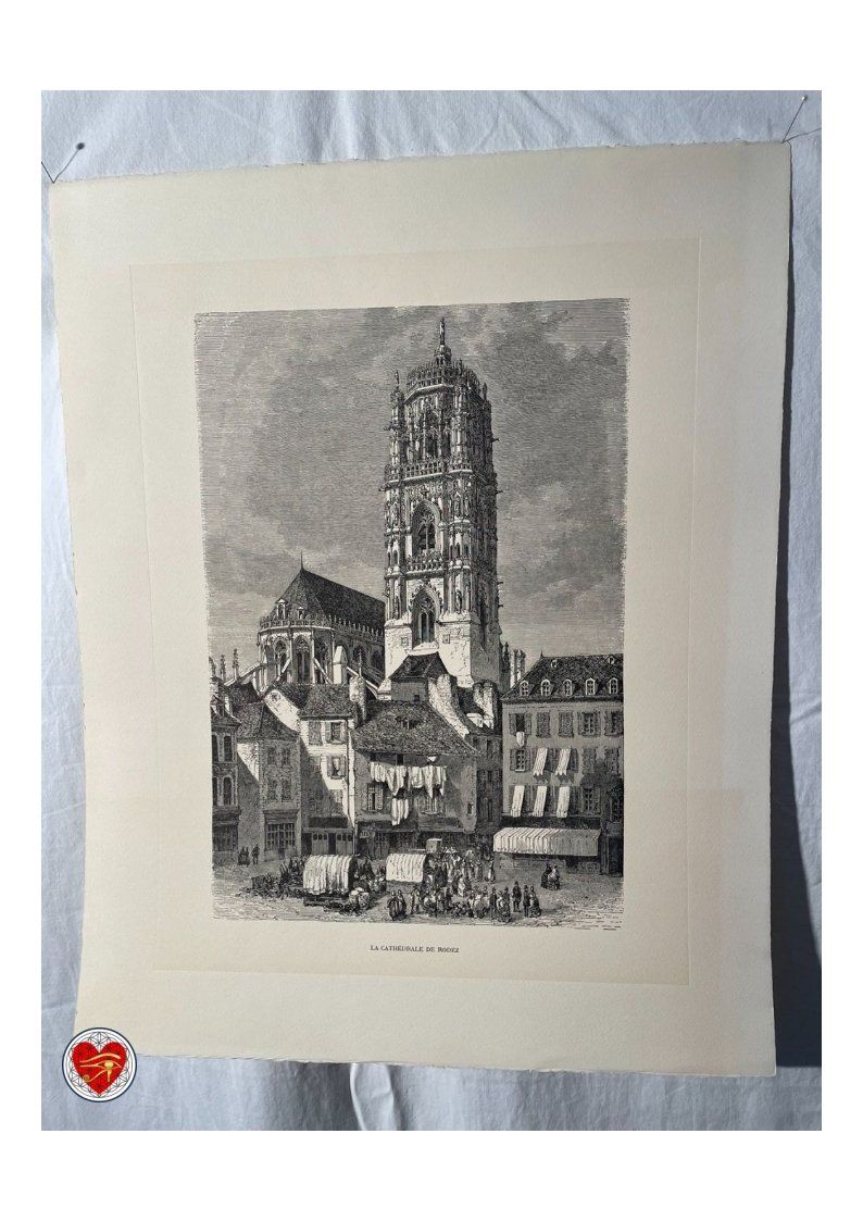 Poster & Bilder: Bild - Druck - La  Cathédrale de Rodez – Gebraucht aus Thayngen von Flomibrocki_1
