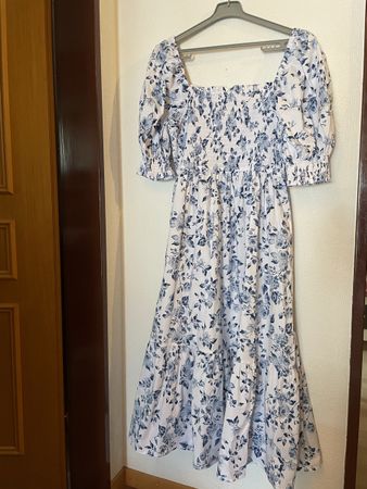 Sommer Kleid geblümt Grösse UK 16 wie neu