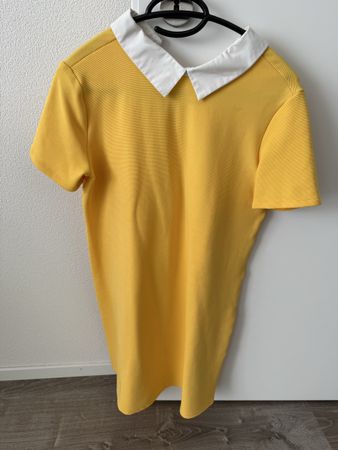 Zara Kleid Gelb mit Kragen, Grösse S - Sommerlich!