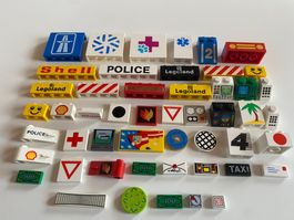 LEGO - DIVERSE - ALTE - BEDRUCKTE - STEINE