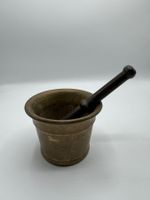 Antiker Mörser aus Bronze mit Stössel
