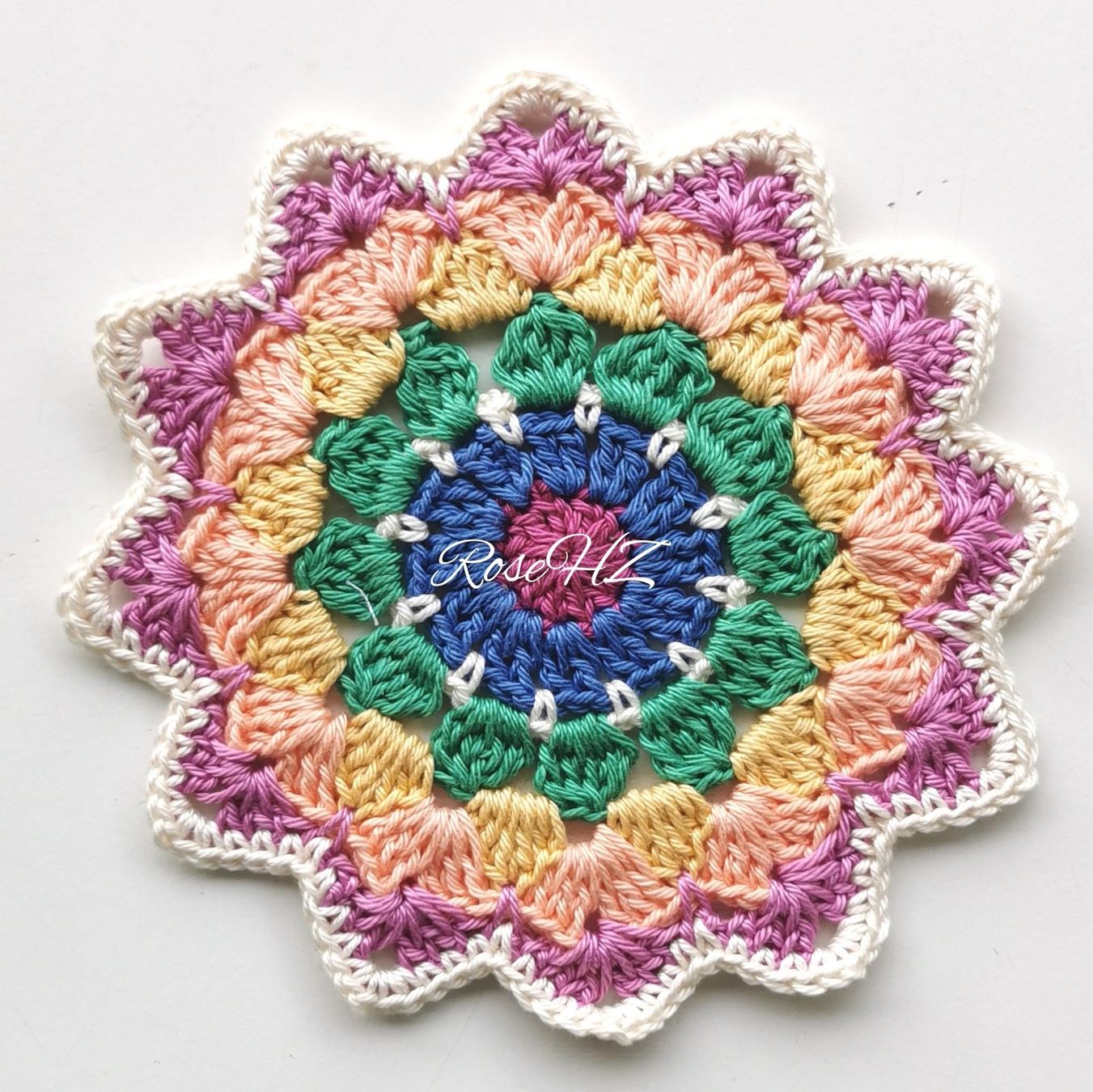 Altra biancheria da tavola: Mandala Gehäkelt 1.Stück Baumwolle 16cm – Nuovo (secondo la descrizione) da Schaffhausen venduto da RoseHaekelzauber