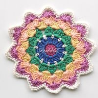 Mandala Gehäkelt 1.Stück Baumwolle 16cm