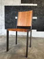 2 handgefertigte Stühle Stahl & Massivholz – Unikate Design