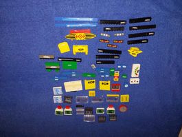 Lego Eisenbahn Anzeigetafeln und rare Teile