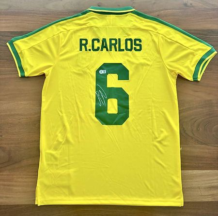 1997 Brasilien Trikot | Roberto Carlos Autogramm