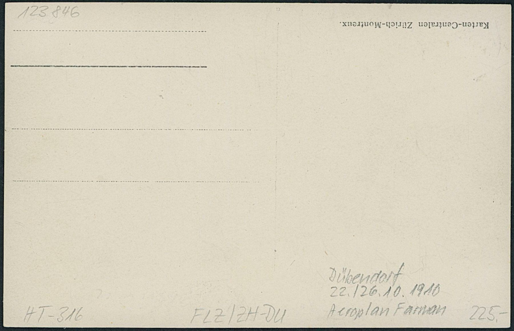 Cartoline postali: ZH Dübendorf - Flugplatz - Flugzeug – Nuovo (secondo la descrizione) da Schindellegi venduto da leecollect 1