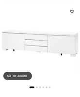 IKEA BESTÅ BURS TV-Bank, Hochglanz Weiss, 180×41×49 cm