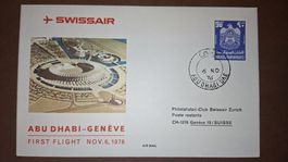 Swissair Abu Dhabi - Geneve 06.11.1976