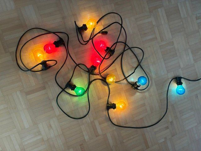Ghirlande e barre luminose: Lichterkette, wetterfest – Usato da Zürich venduto da Baumgarten05