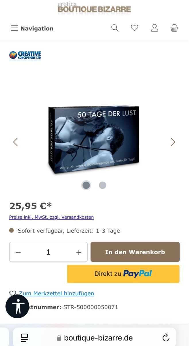 Giochi: 50 Tage der Lust – Usato da Villmergen venduto da Fabiola22 4
