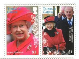 Briefmarken Königin Elisabeth II. Turks- und Caicosinseln