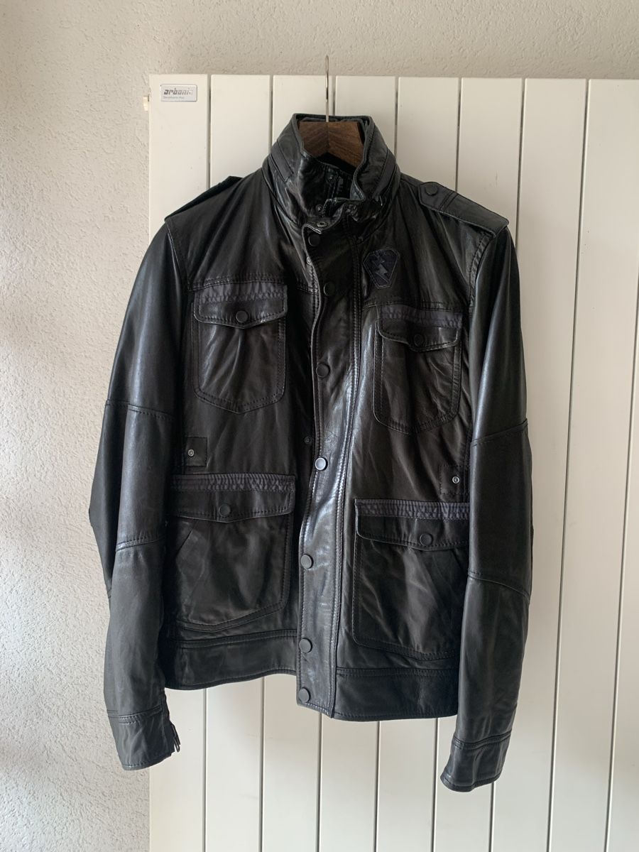 Diesel Giacche: Diesel cuir noir – Usato da Vernier venduto da Moca78