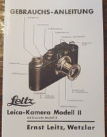 Gebrauchsanweisung für Leica Kamera Mod. II mit Bildern