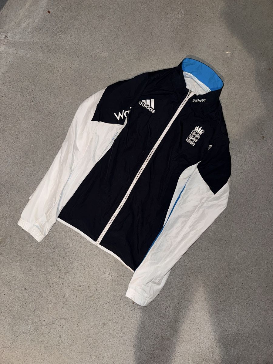 Adidas Giacche: vintage adidas england trackjacket navy/white  – Usato da Oberhofen Thun'see venduto da 61archive 2