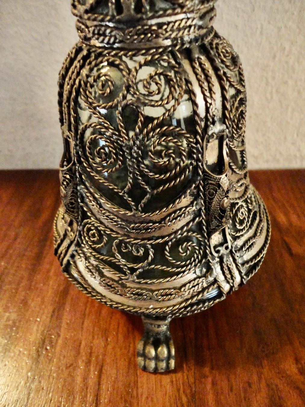 Karaffen: Karaffe Glas Metall filigran antik – Gebraucht aus WÄDENSWIL von katti01 1
