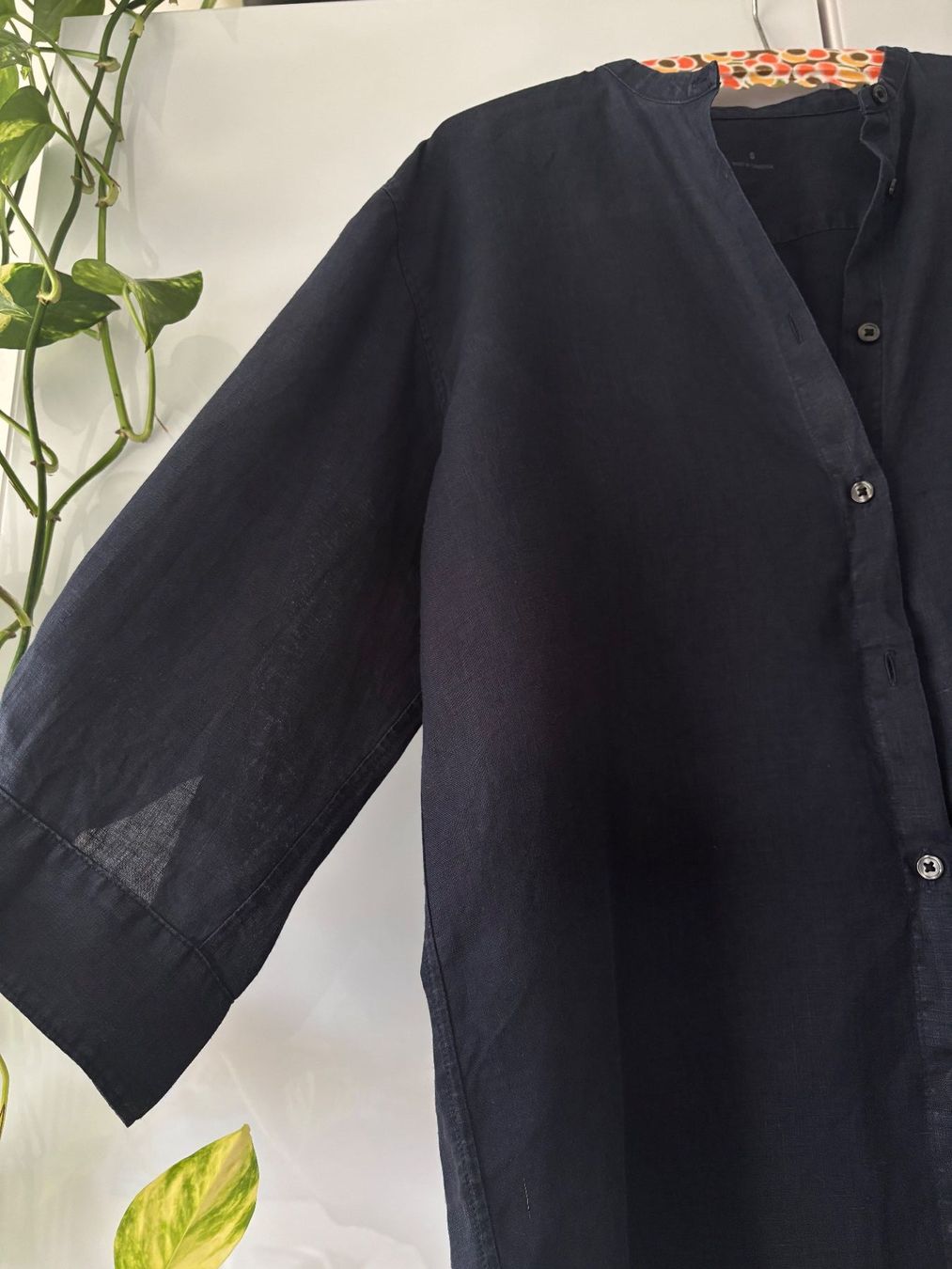 Camicette: Dunkelblaue Bluse aus 100% Hanf Gr. S – Usato da Zürich venduto da missmodernage 1