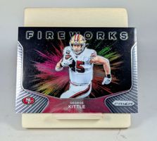 George Kittle 2020 Panini Prizm Fireworks San Francisco 49er