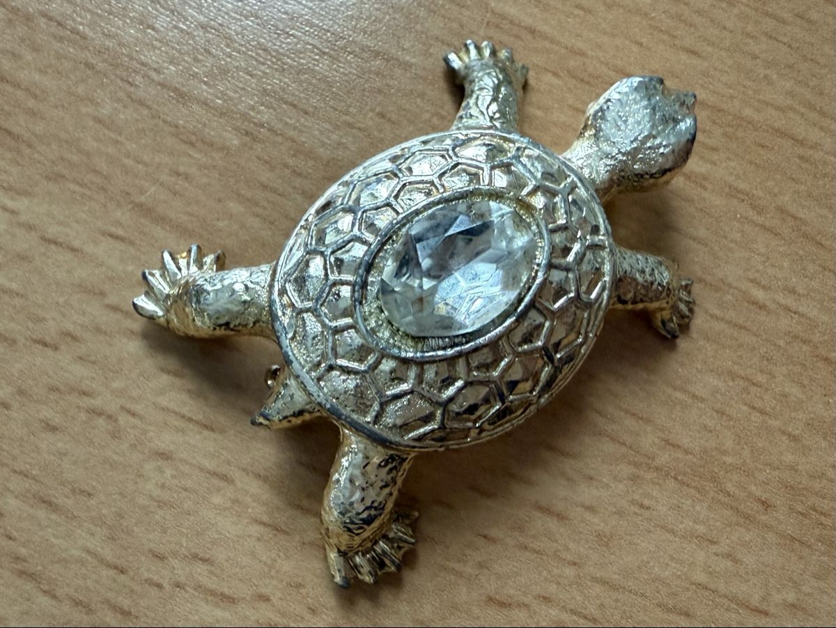 Spille & Fermagli: Vintage Schildkröten-Brosche – Usato da Lamone venduto da LaCantinaMagica 7