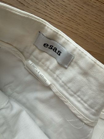 ESAS Sommerhose, neuwertig, Grösse 52, Baumwolle, weiss