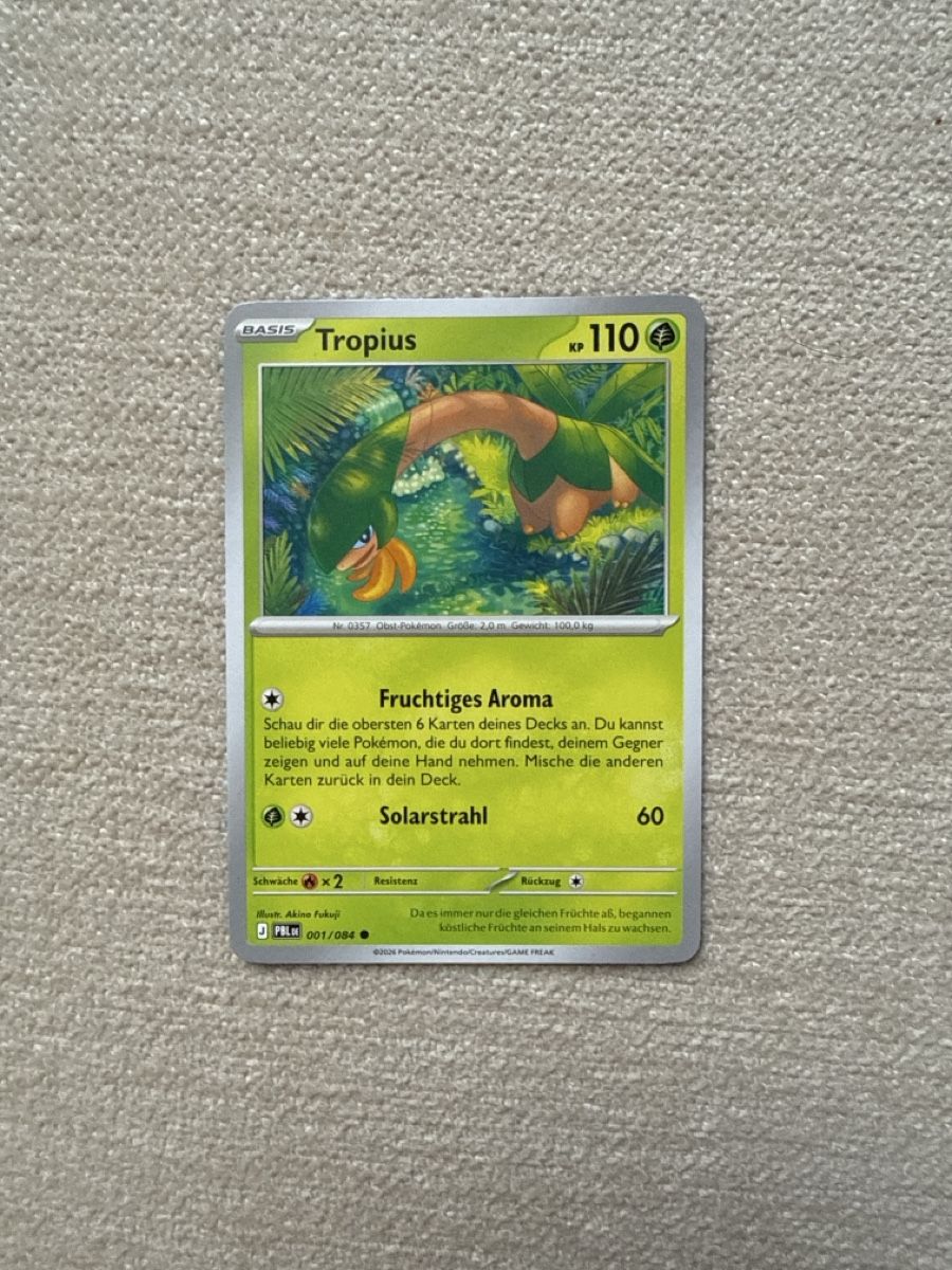 Karten: Pokemon Karten: Tropius, Lichtel, Typ Null – Neu (gemäss Beschreibung) aus Hölstein von leoritav 1