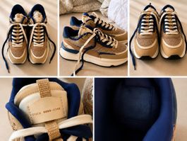Bershka Sneakers beige blau Grösse 38/39 neu