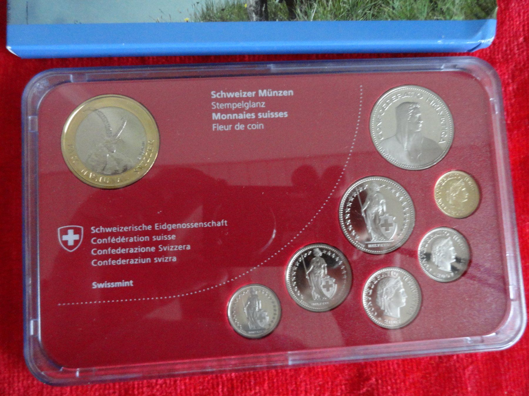 Tutti le monete: Schweizer Münzen-Set 2007, Steinbock, Stempelglanz – Nuovo e nell'imballaggio originale da Gerlafingen venduto da Shiva_74 2