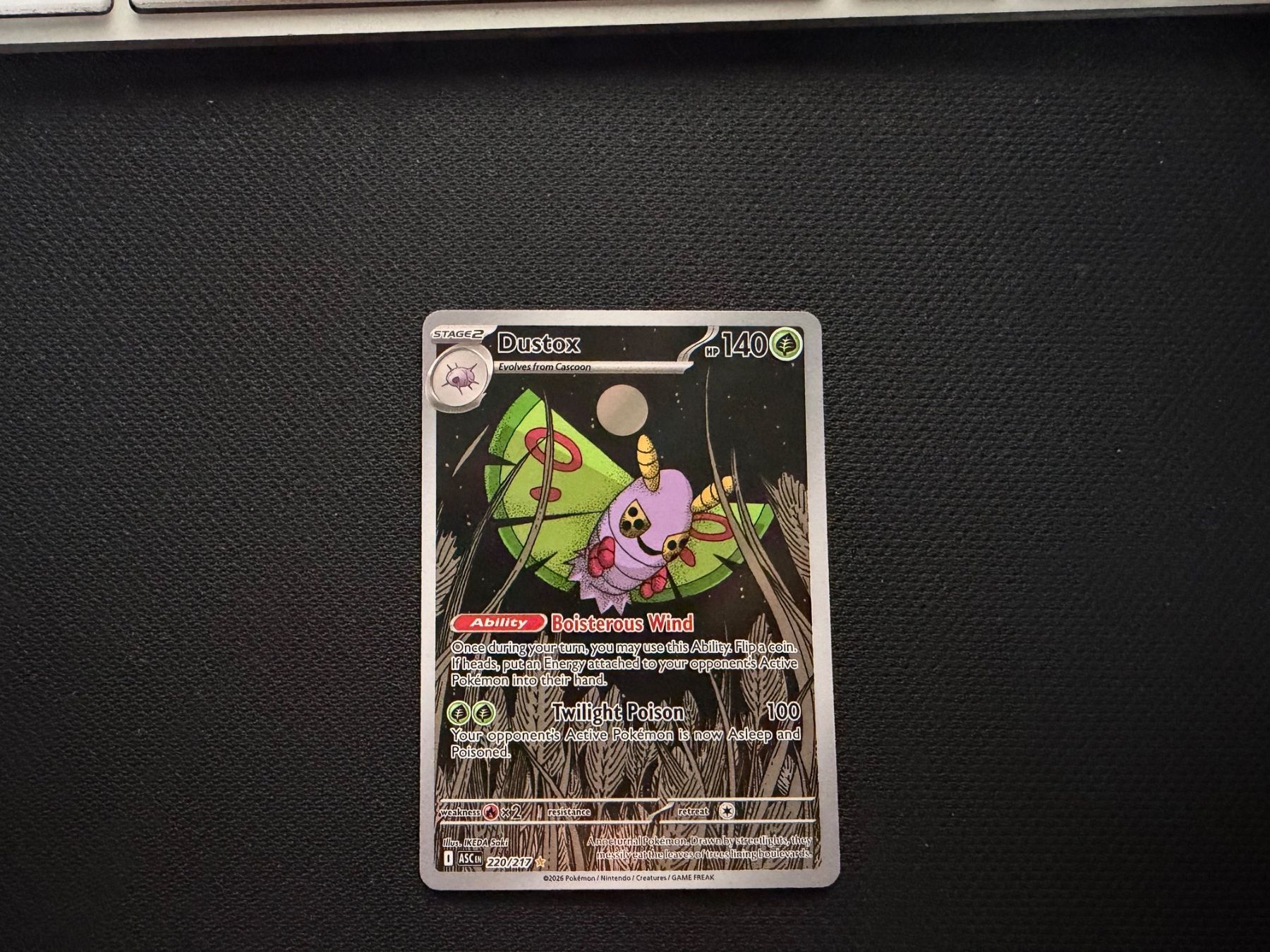 Pokémon Carte collezionabili: Dustox 220/217 – Usato da Zürich venduto da mountainwizard00