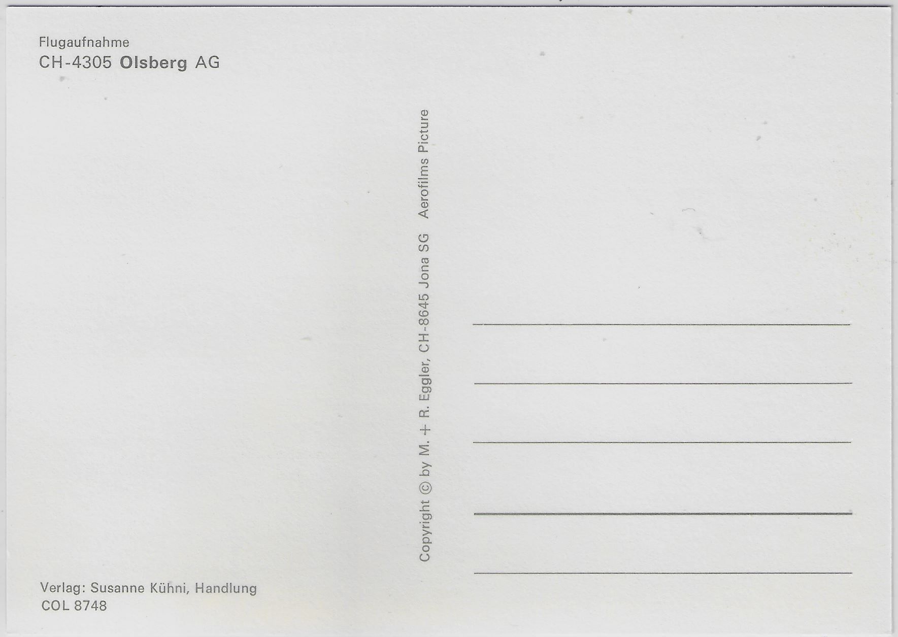 Cartoline postali: Flugaufnahme Olsberg AG – Antico da Ettingen venduto da Kartenplanet 1